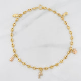 Tobillera GC 3.8g / 25cm / 3.52mm Tres Oros 18K