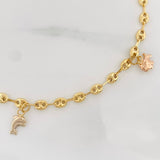 Tobillera GC 3.8g / 25cm / 3.52mm Tres Oros 18K