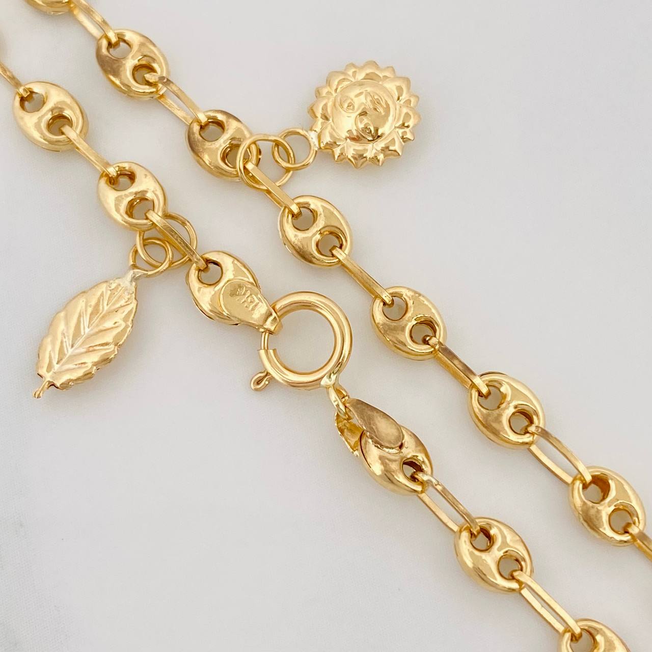 Tobillera GC 4.05g / 24.05cm / 3.63mm Oro Amarillo 18K