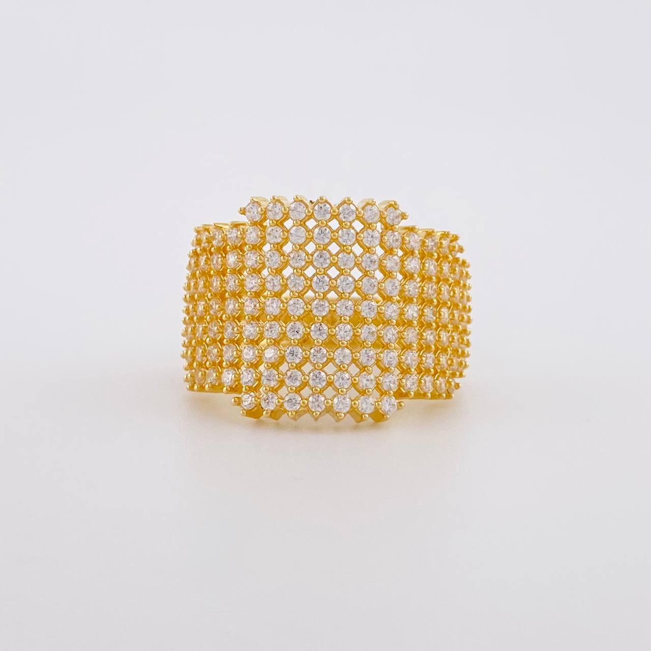 Anillo Malla Tupida 5.6g / T6 1/4 Oro Amarillo 18K