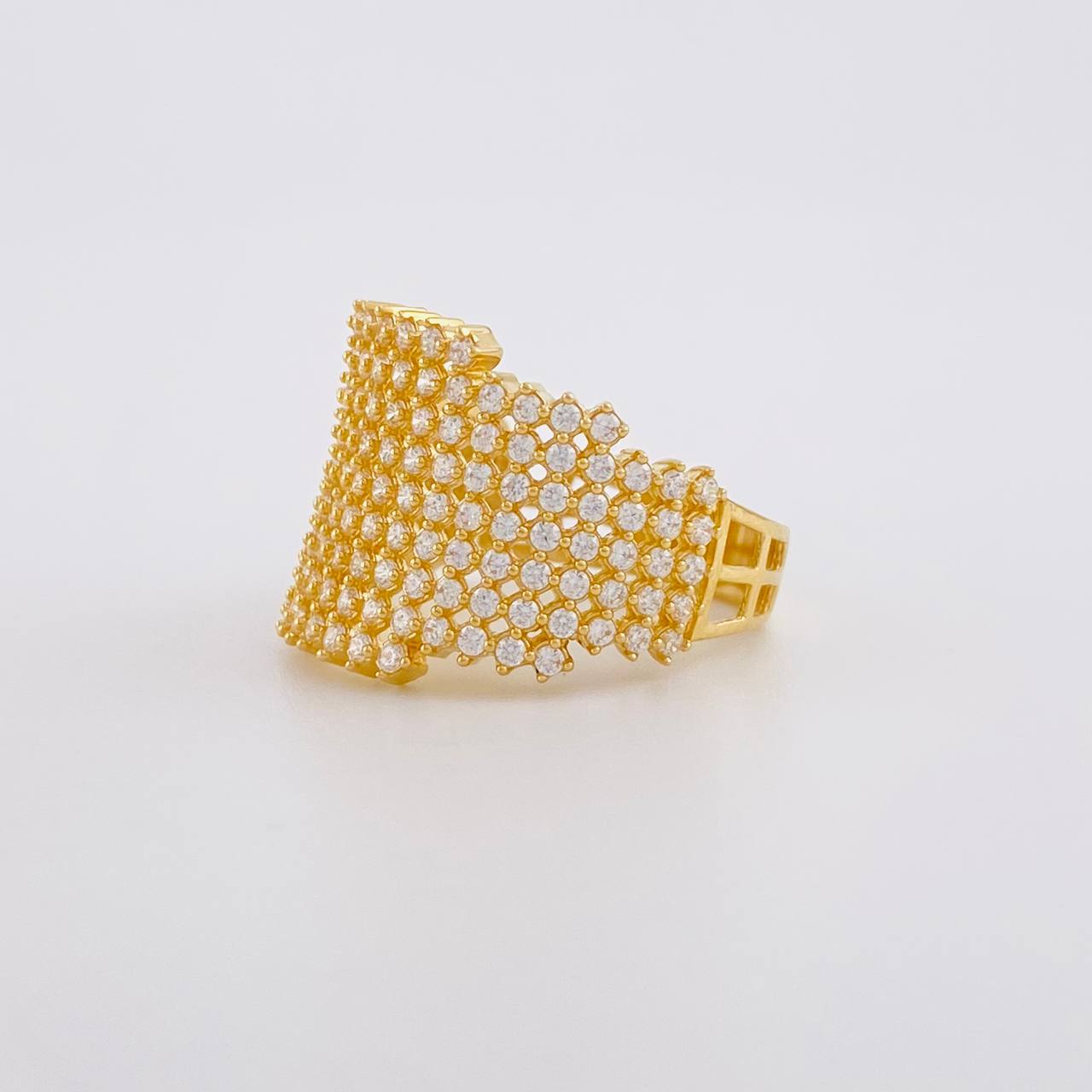 Anillo Malla Tupida 5.6g / T6 1/4 Oro Amarillo 18K