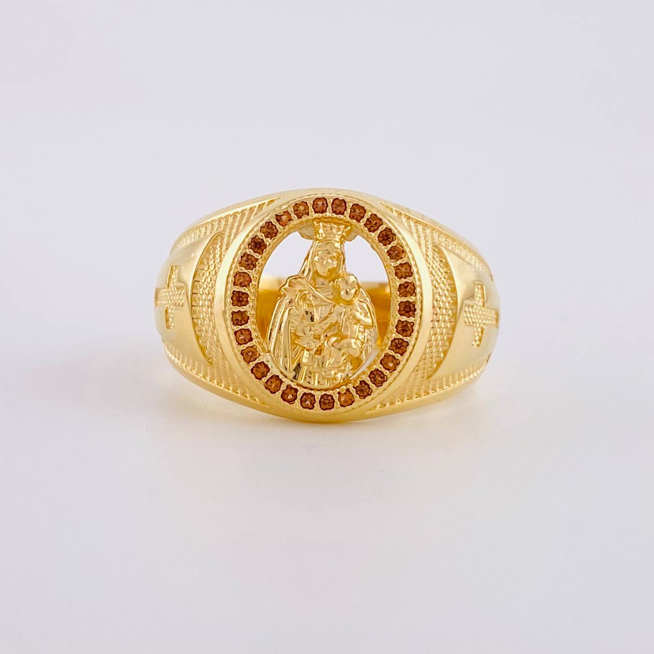 Anillo Virgen del Carmen 7.1g / T10 1/2 Oro Amarillo 18K