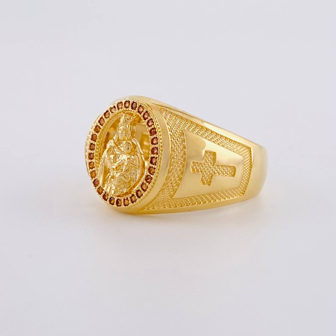 Anillo Virgen del Carmen 7.1g / T10 1/2 Oro Amarillo 18K