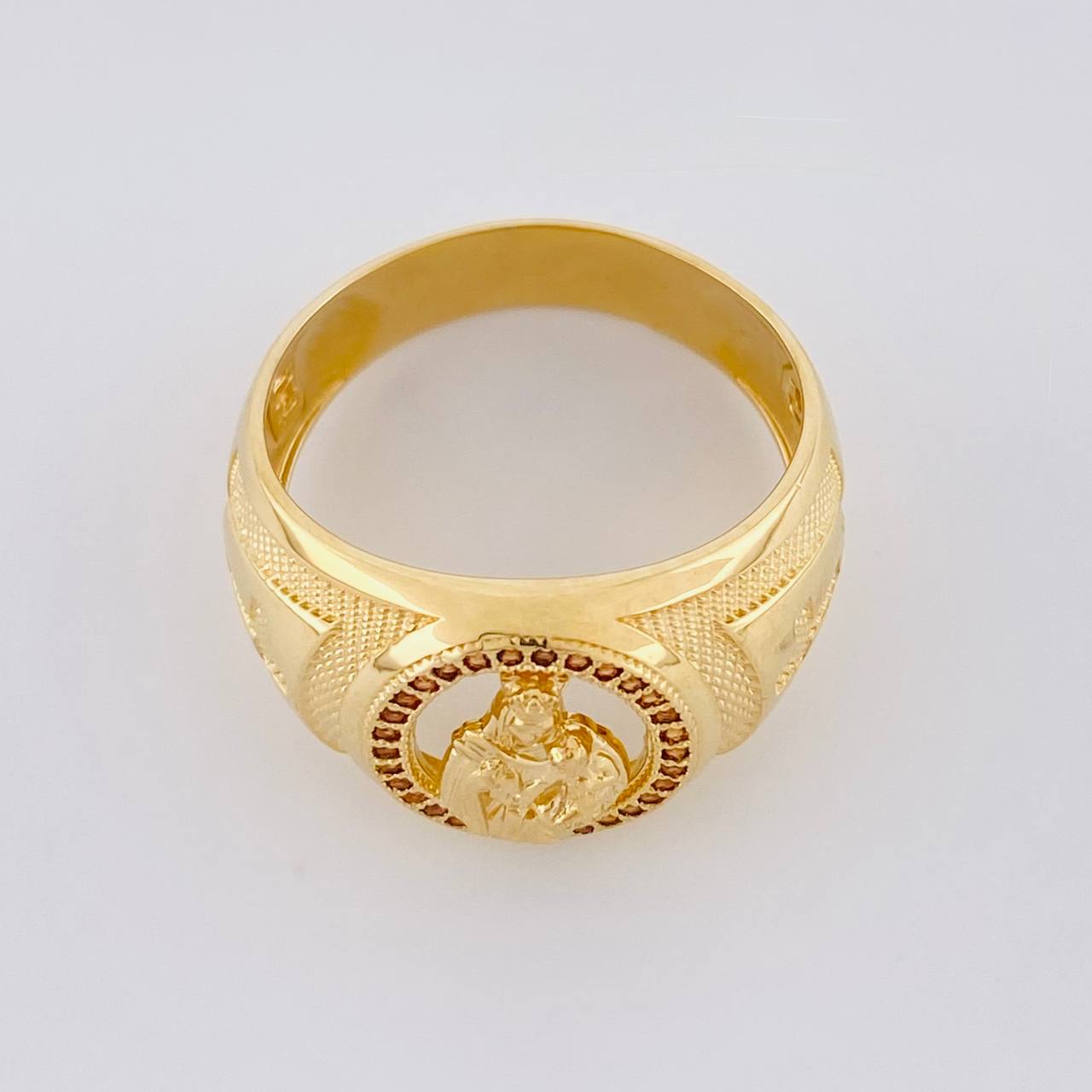 Anillo Virgen del Carmen 7.1g / T10 1/2 Oro Amarillo 18K