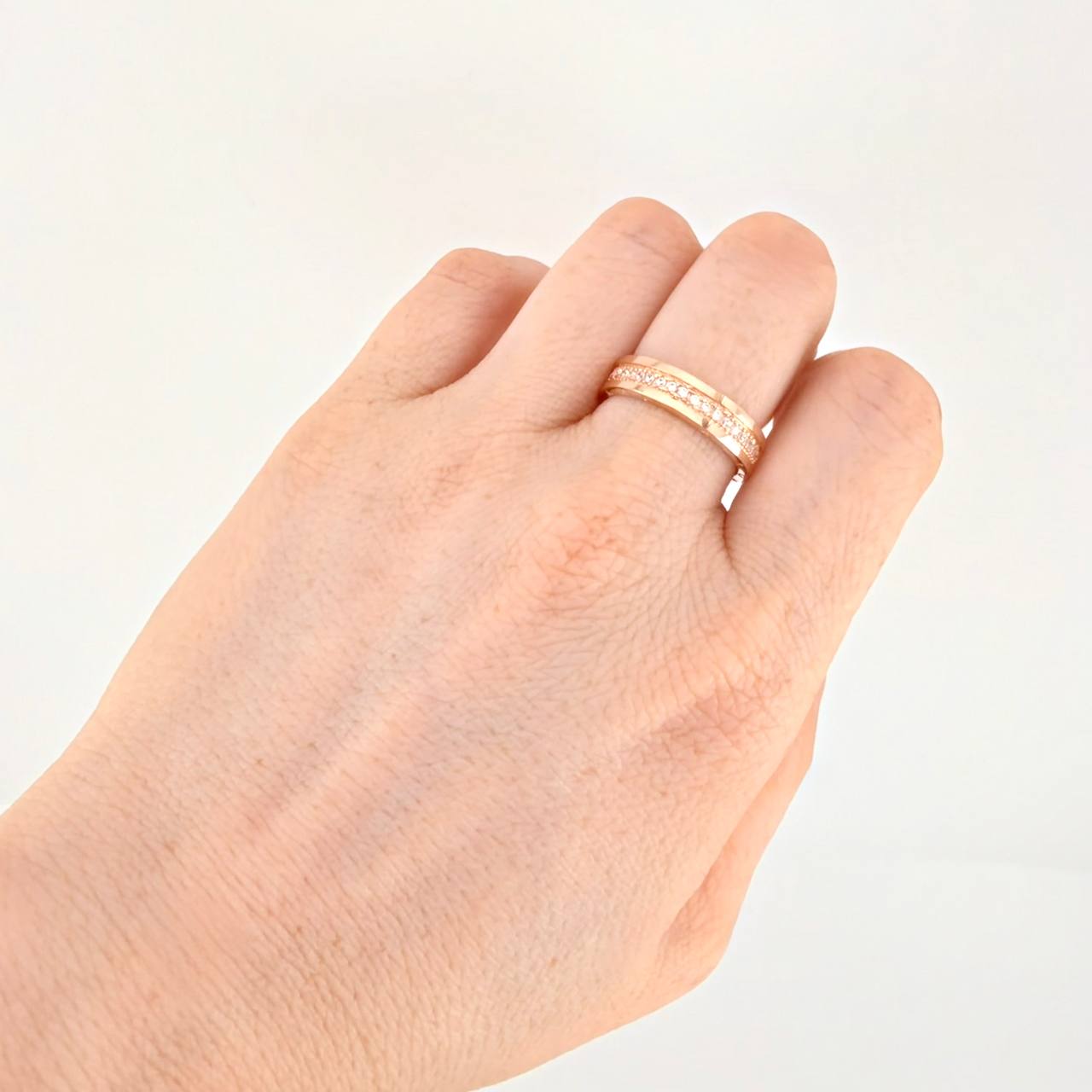 Anillo Bv 4.55g / T9 3/4 Oro Rosa 18K