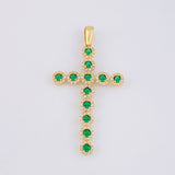 Dije Cruz Tupida 3.85g / 5cm Oro Amarillo 18K