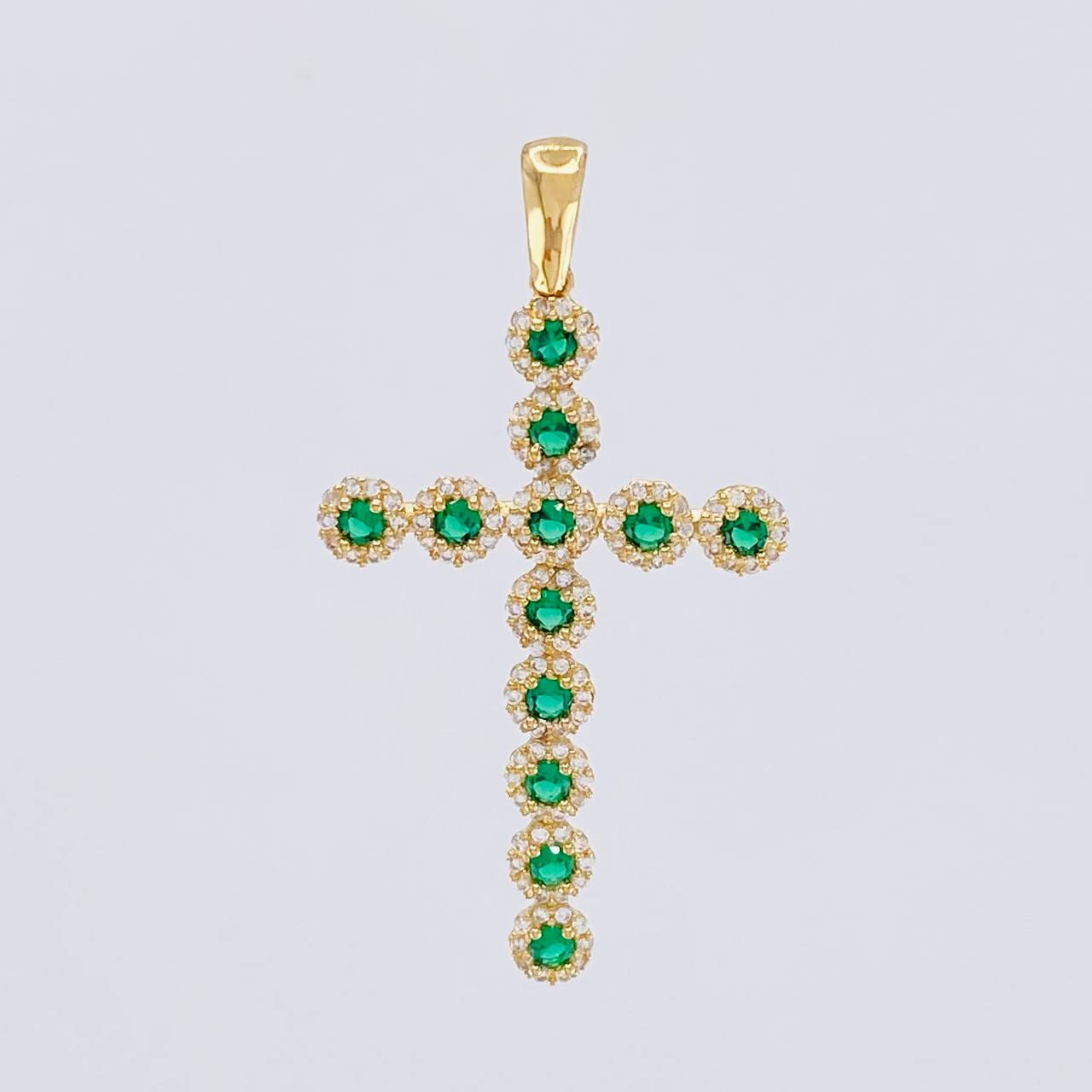 Dije Cruz Tupida 3.85g / 5cm Oro Amarillo 18K