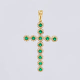 Dije Cruz Tupida 3.85g / 5cm Oro Amarillo 18K