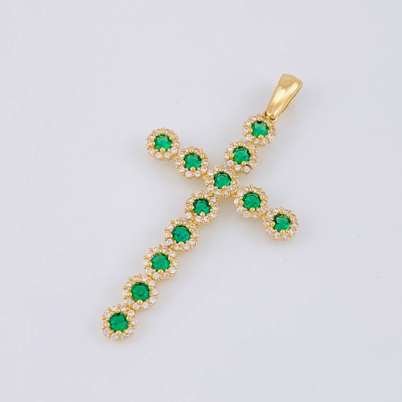 Dije Cruz Tupida 3.85g / 5cm Oro Amarillo 18K