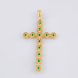Dije Cruz Tupida 3.85g / 5cm Oro Amarillo 18K