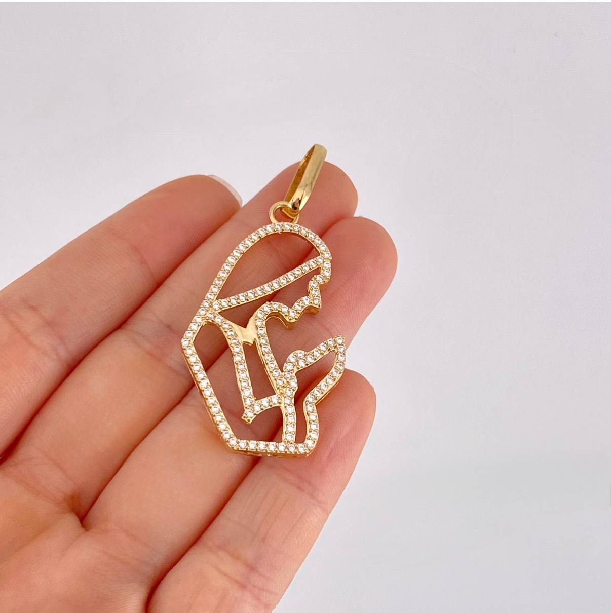 Dije Virgen Maria 6.75g / 5.5cm Oro Amarillo 18K
