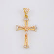 Dije Cruz Cristo 2.7g / 3.7cm Tres Oros 18K