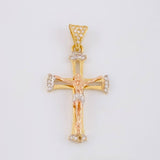 Dije Cruz Cristo 2.7g / 3.7cm Tres Oros 18K