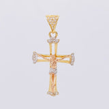 Dije Cruz Cristo 2.7g / 3.7cm Tres Oros 18K