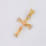 Dije Cruz Cristo 2.7g / 3.7cm Tres Oros 18K