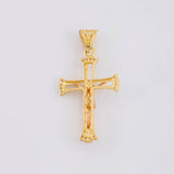 Dije Cruz Cristo 2.7g / 3.7cm Tres Oros 18K