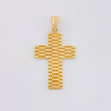 Dije Cruz Rayada 4.05g / 3.9cm Oro Amarillo 18K