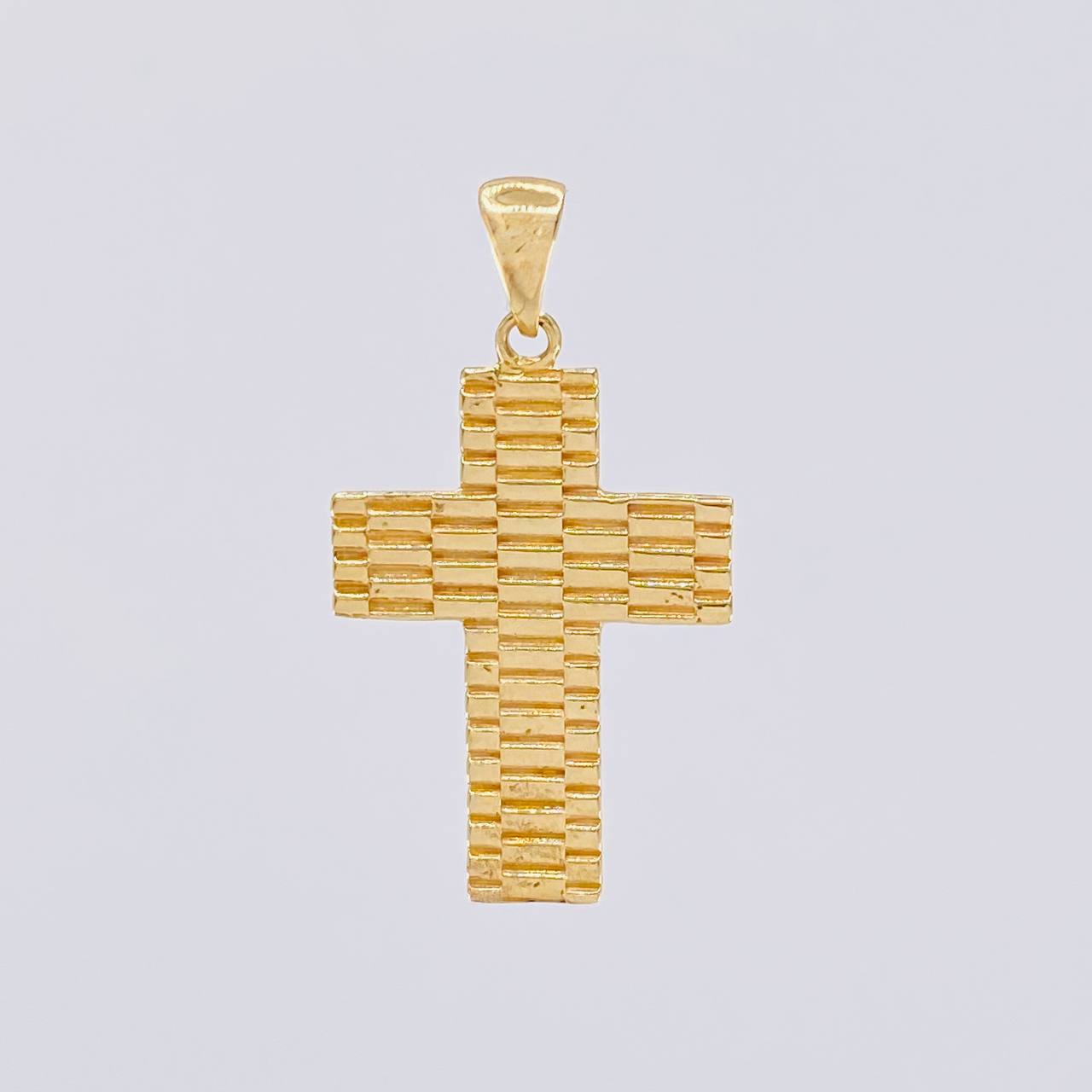 Dije Cruz Rayada 4.05g / 3.9cm Oro Amarillo 18K