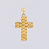 Dije Cruz Rayada 4.05g / 3.9cm Oro Amarillo 18K