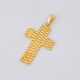 Dije Cruz Rayada 4.05g / 3.9cm Oro Amarillo 18K