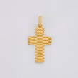 Dije Cruz Rayada 2g / 3cm Oro Amarillo 18K