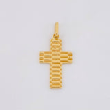 Dije Cruz Rayada 2g / 3cm Oro Amarillo 18K