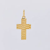 Dije Cruz Rayada 2g / 3cm Oro Amarillo 18K