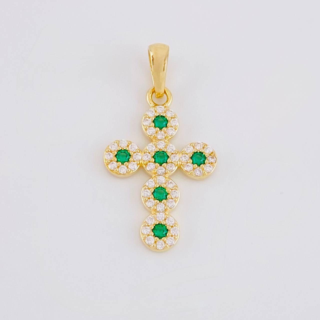 Dije Cruz Tupida 2.3g / 3cm Oro Amarillo 18K
