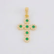 Dije Cruz Tupida 2.3g / 3cm Oro Amarillo 18K