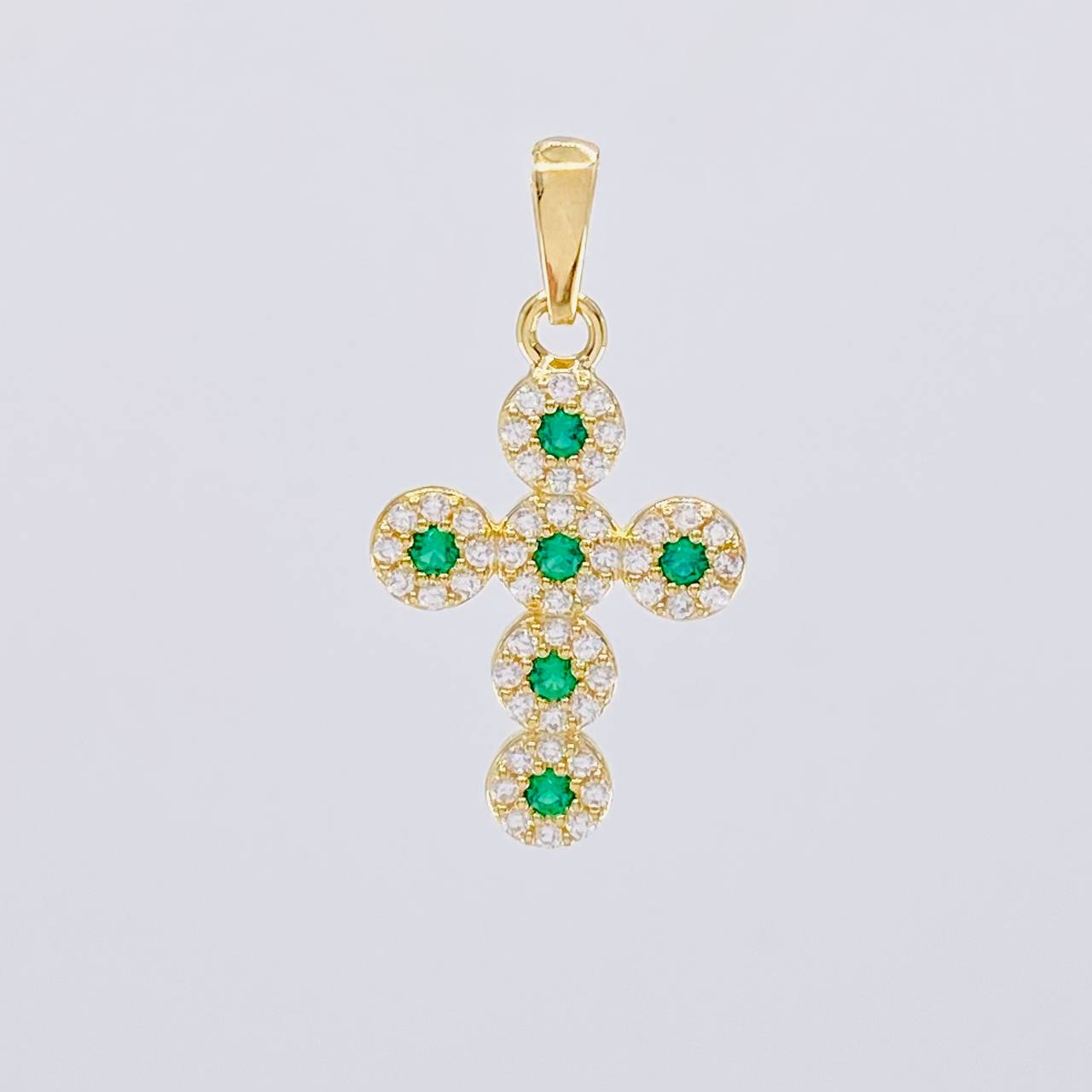 Dije Cruz Tupida 2.3g / 3cm Oro Amarillo 18K