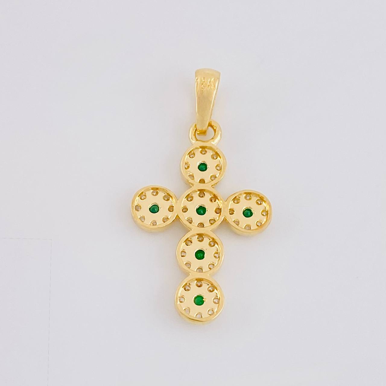 Dije Cruz Tupida 2.3g / 3cm Oro Amarillo 18K