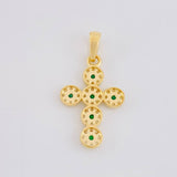 Dije Cruz Tupida 2.3g / 3cm Oro Amarillo 18K