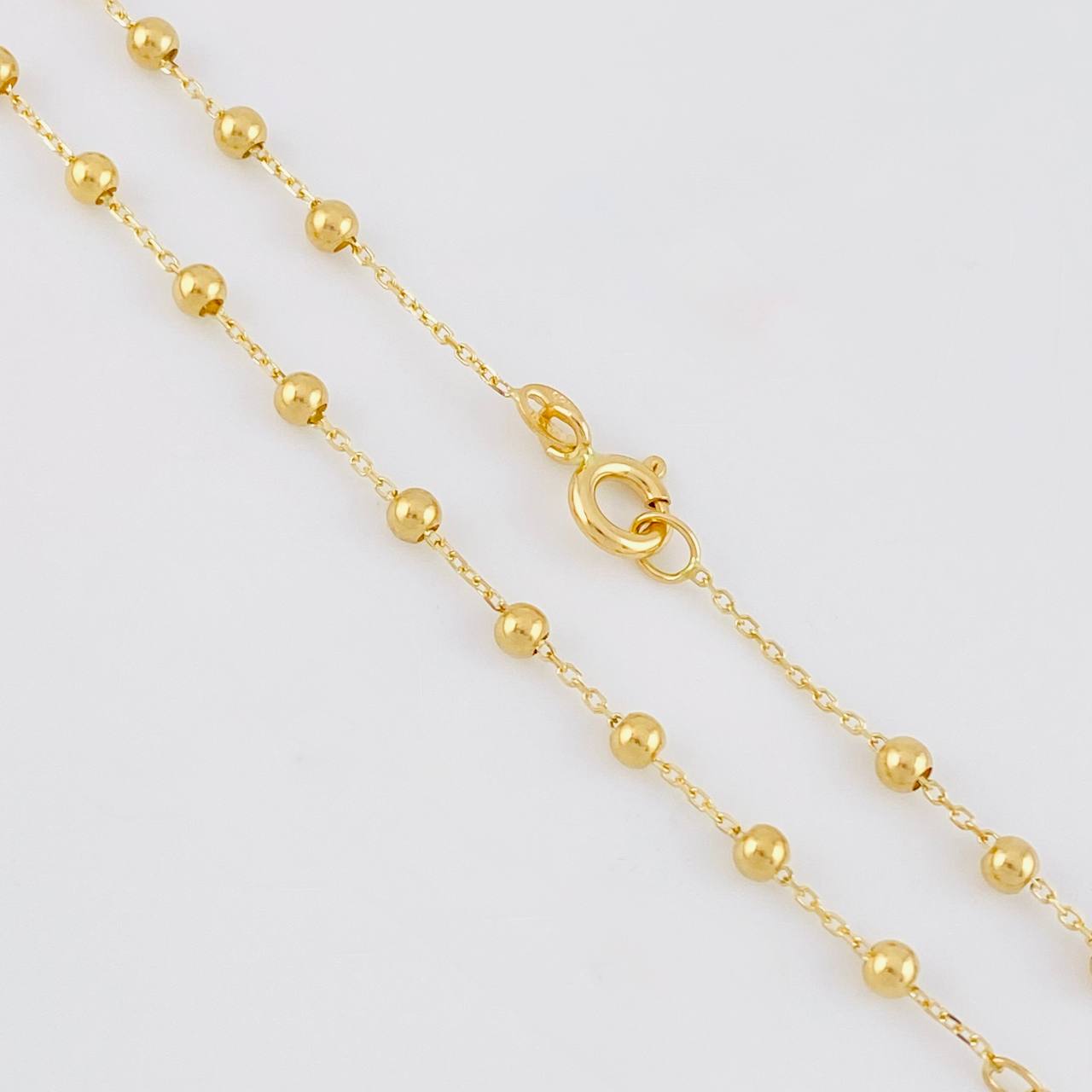 Cadena Denario Virgen Milagrosa 3.1g / 45cm / 2.6mm Oro Amarillo 18K