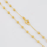 Cadena Denario Virgen Milagrosa 3.1g / 45cm / 2.6mm Oro Amarillo 18K