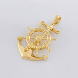 Dije Ancla Timón Móvil 17.6g / 6.3cm Oro Amarillo 18K