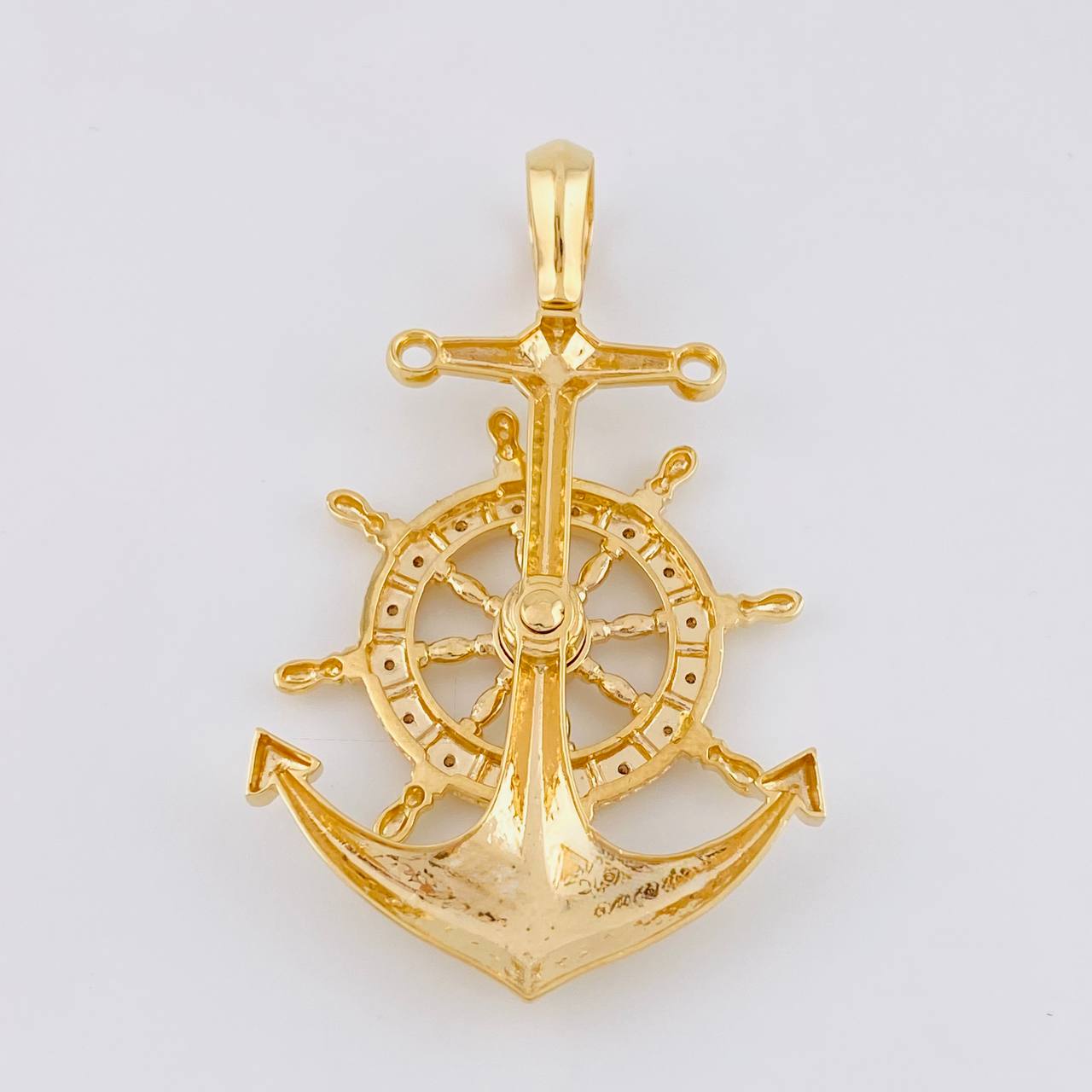 Dije Ancla Timón Móvil 17.6g / 6.3cm Oro Amarillo 18K