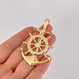 Dije Ancla Timón Móvil 17.6g / 6.3cm Oro Amarillo 18K