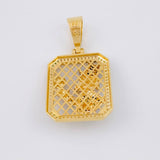 Dije Cuadro Malla Pato 12g / 4.6cm Oro Amarillo 18K