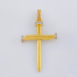 Dije Cruz Clavo 6.55g / 5.8cm Oro Amarillo 18K