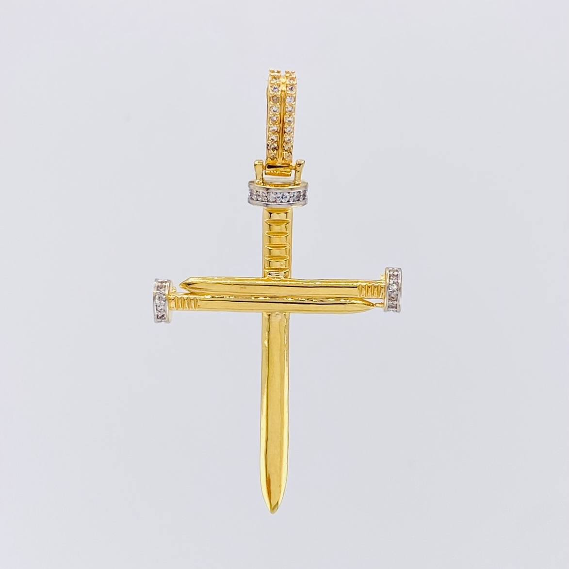 Dije Cruz Clavo 6.55g / 5.8cm Oro Amarillo 18K