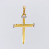 Dije Cruz Clavo 6.55g / 5.8cm Oro Amarillo 18K