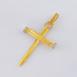 Dije Cruz Clavo 6.55g / 5.8cm Oro Amarillo 18K