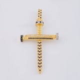 Dije Cruz Clavo 6.9g / 5.8cm Oro Amarillo 18K
