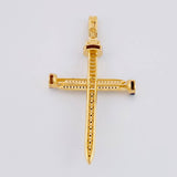 Dije Cruz Clavo 6.9g / 5.8cm Oro Amarillo 18K