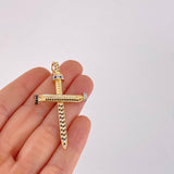 Dije Cruz Clavo 6.9g / 5.8cm Oro Amarillo 18K