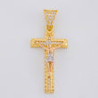 Dije Cruz Cristo 3.95g / 3.8cm Tres Oros 18K