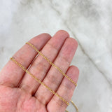 Cadena Figaro 1.45gr / 50cm / 1.4mm Oro Amarillo +1 18K