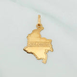 Dije Mapa Colombia 0.95gr / 3.2cm / Oro Amarillo 18K