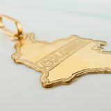Dije Mapa Colombia 0.95gr / 3.2cm / Oro Amarillo 18K