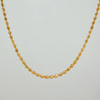 Cadena Militar Media Luna 7.7gr / 61cm / 2mm Oro Amarillo 18K